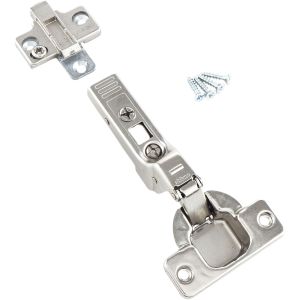 Cerniere per porta profilata BLUM Clip Top con arresto centrale a 95° con molla, argento, 10-21433