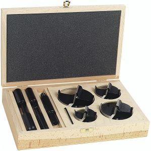 FISCH Disc Countersink Set, Diameter 50/62/75/85 mm with Guide Pin 10 Pieces, 101183293