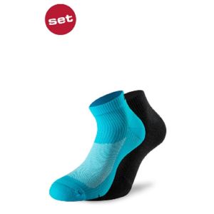 LENZ Running 3.0 Socken, blau-schwarz, Unisex, 2 Paar