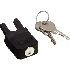 RACKTIME Secure IT, Lucchetto per portapacchi bici, 7x3x4,5cm, nero, RT-17009